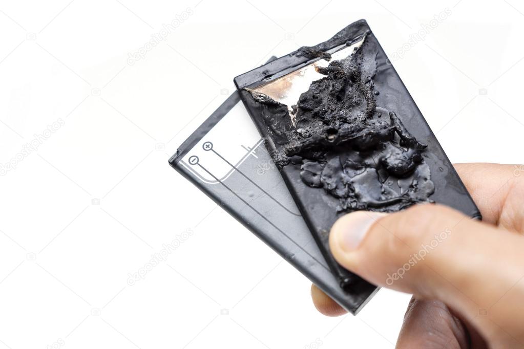 genuine and fake mobile phone battery