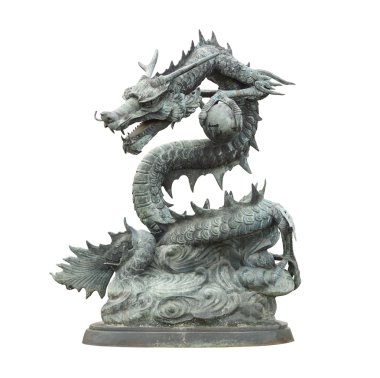 Beyaz bir Çinli ejderha