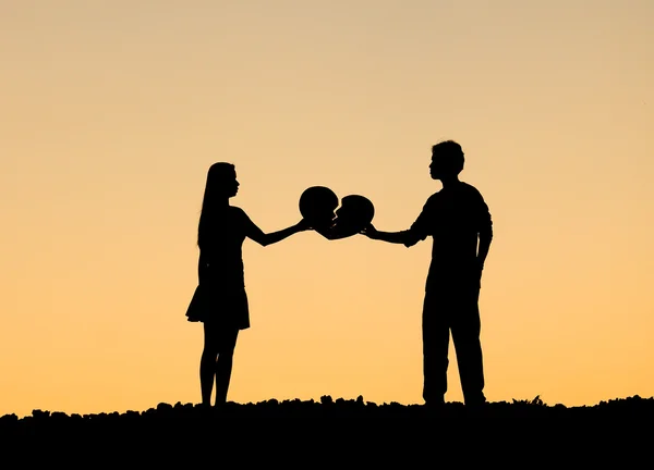 Couple ending relationship — Stock Photo, Image