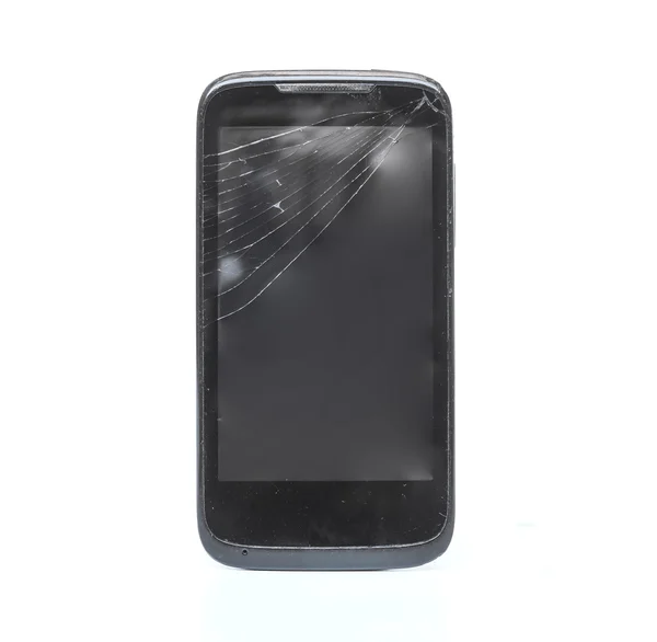 Smartphone with break screen — Stock Photo, Image