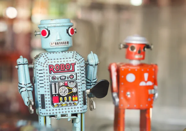 Classic robot toys — Stock Photo, Image