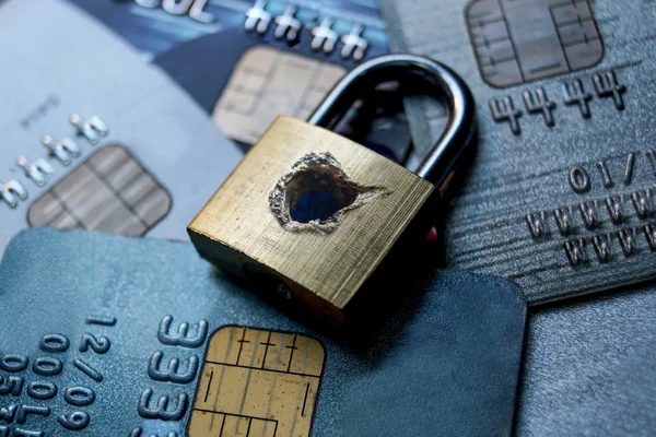 Beveiliging van creditcard gegevens — Stockfoto