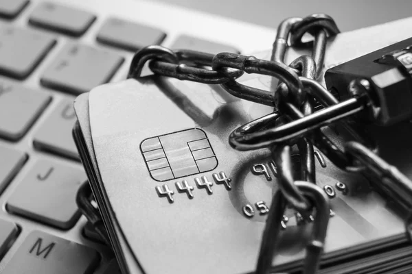 Beveiliging van creditcard gegevens — Stockfoto