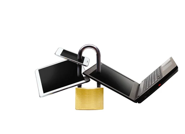 Gadgets data theft concept — Stock Photo, Image