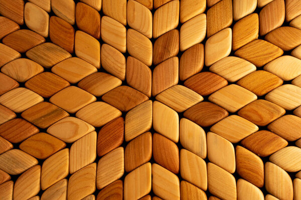 texture of a piece of wooden craft from coniferous wood
