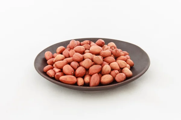 Peanuts in plate — Stock Photo, Image