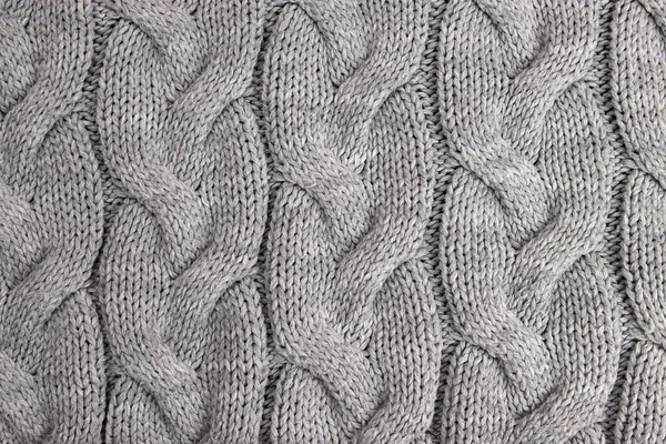 Knitted Wool Fabric Braids — Stock Photo, Image