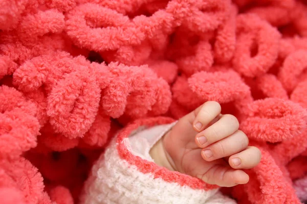 Delicate Sensitive Hand Baby — Stock Photo, Image