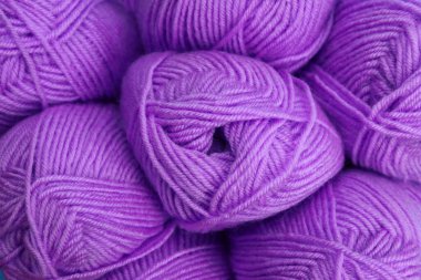 Yünlü iplik derileri, yakın plan, doku