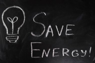Enerji tasarrufu, tahtaya tebeşir yazma