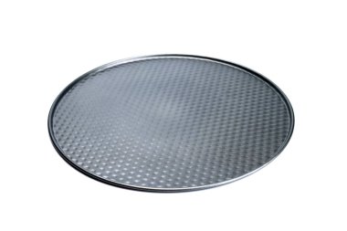 Alt metal pişirme kabı beyaza izole edilmiş.