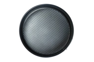 Yuvarlak metal fırın kabı, beyaz üzerine yapışmaz kaplama, üst görünüm