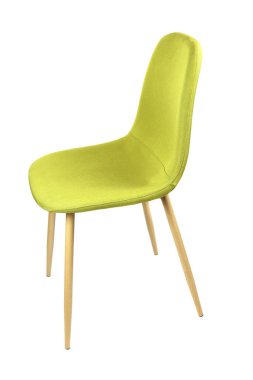 modern açık yeşil sandalye beyaz, iç tasarım izole