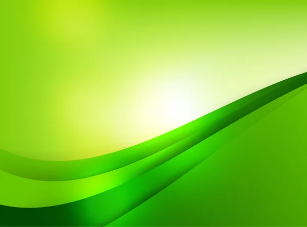 Abstra achtergrond groene curve en gelegd element vector illustrat — Stockvector