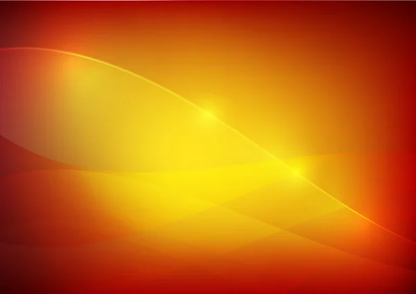 Gradiente rojo y amarillo abstracto fondo iluminación curva y l — Vector de stock
