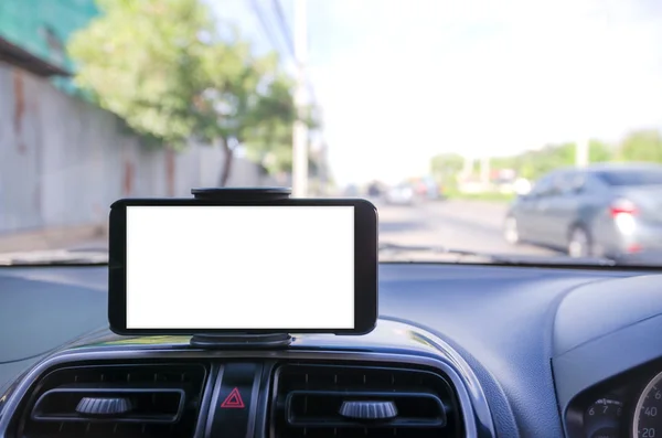 GPS-navigaattoria selektiivisesti käyttävän matkapuhelimen on — kuvapankkivalokuva
