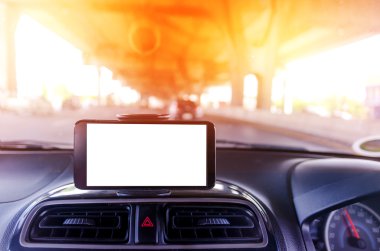 Boş yol arka plan sığ derinliği mobil akıllı telefon bes