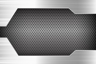 Parlak çelik dokusu üzerinde tutun metal arka plan vektör 