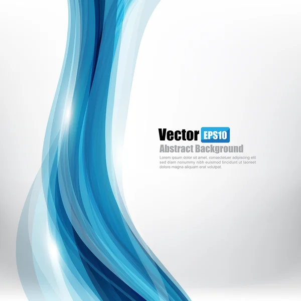 Abstracte achtergrond ligth blauwe curve en Wave element vector ziek — Stockvector