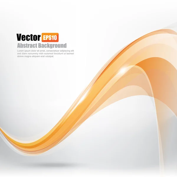 Fondo abstracto Ligth orange curve and wave element vector i — Vector de stock