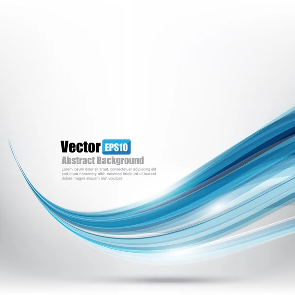 Fondo abstracto Ligth blue curve and wave element vector ill — Vector de stock