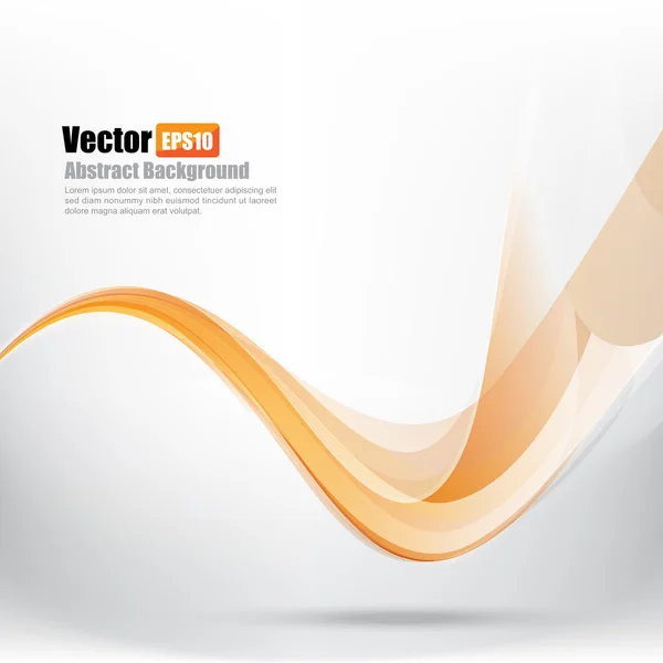 Abstract background Ligth orange curve and wave element vector i — Stock Vector
