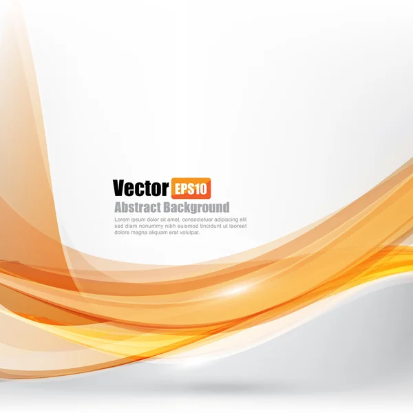 Fondo abstracto Ligth orange curve and wave element vector i — Vector de stock