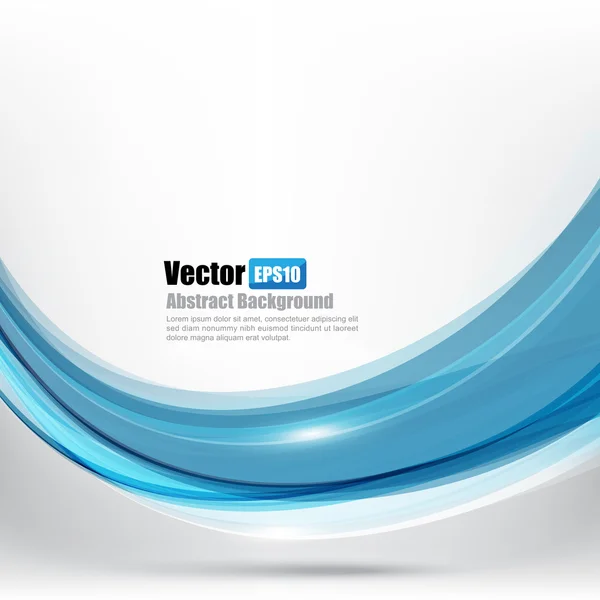 Fondo abstracto Ligth blue curve and wave element vector ill — Vector de stock