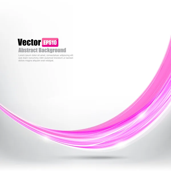 Abstracte achtergrond onder roze curve en Golf element vector ziek — Stockvector