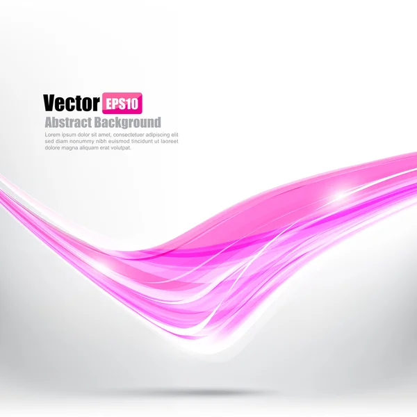 Abstracte achtergrond onder roze curve en Golf element vector ziek — Stockvector