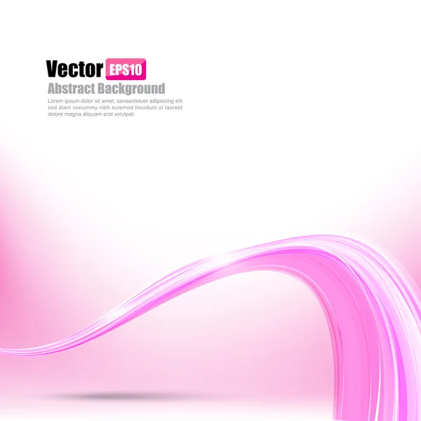 Fondo abstracto Ligth pink curve and wave element vector ill — Vector de stock