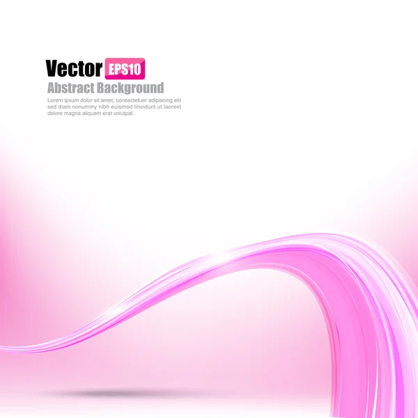 Abstracte achtergrond onder roze curve en Golf element vector ziek — Stockvector