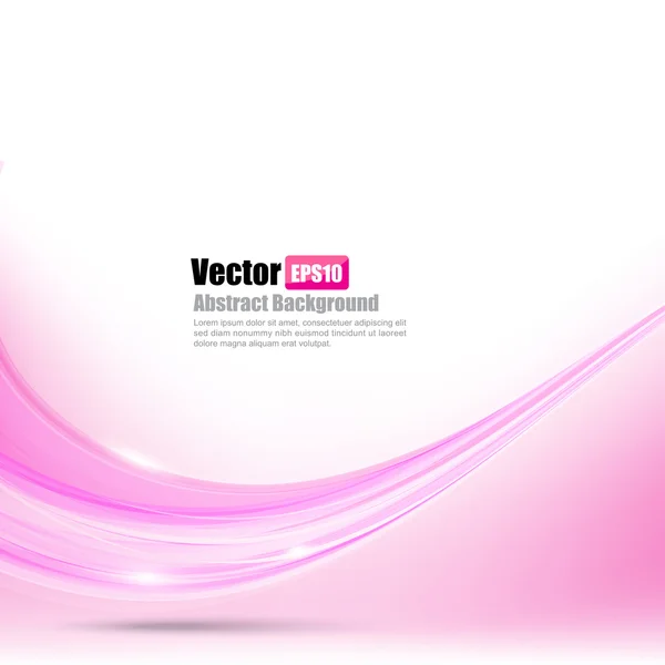 Fondo abstracto Ligth pink curve and wave element vector ill — Vector de stock
