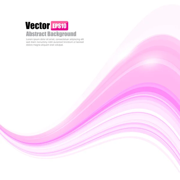 Fondo abstracto Ligth pink curve and wave element vector ill — Vector de stock