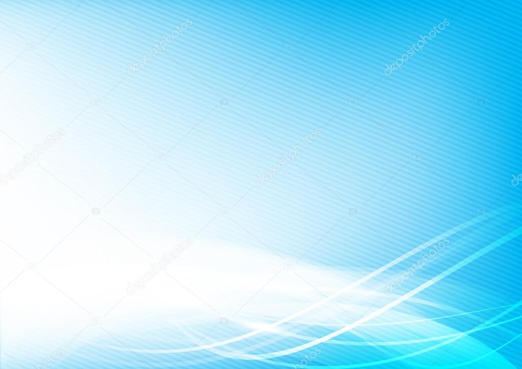 Abstract background blue wave curve and lighting element vector 