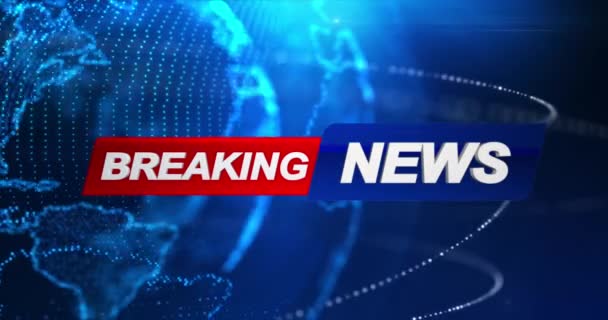 Breaking News Template Intro Broadcast News Show Program Breaking News —  Stock Video © thekaikoroez #476830148