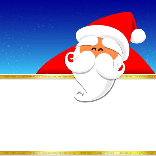 024-merry Christmas santa a noční pozadí 004 — Stockový vektor