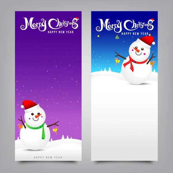 027-merry Christmas banner collectie van wenskaart 001 — Stockvector