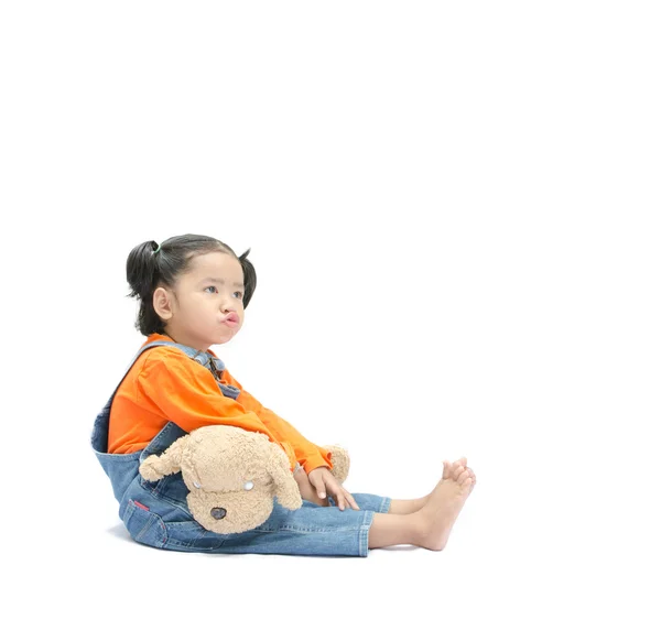 Isolated asian baby girl — Stock Photo, Image