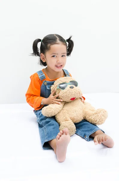 Retrato asiático bebê menina — Fotografia de Stock