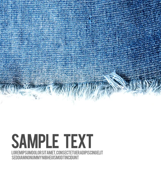 Jeans background texture with blank space — Stock Photo, Image