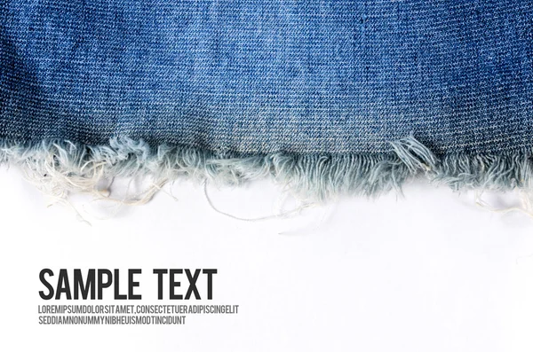 Jeans background texture with blank space — Stock Photo, Image