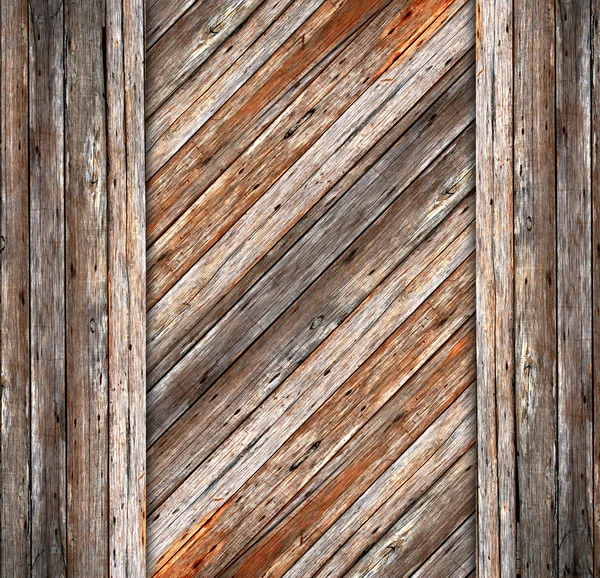 Wood and crack cement background — Stock Photo, Image