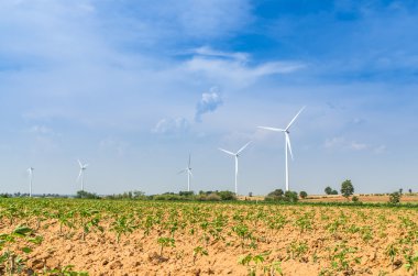 Elektrik Eko Güç üreticisi rüzgar türbini manyok çiftlik - Huay b