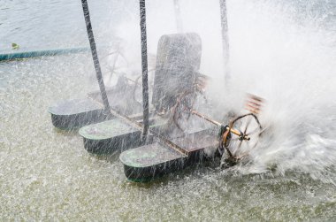 Su arıtma ve wat oksijen dolaşımını için türbin