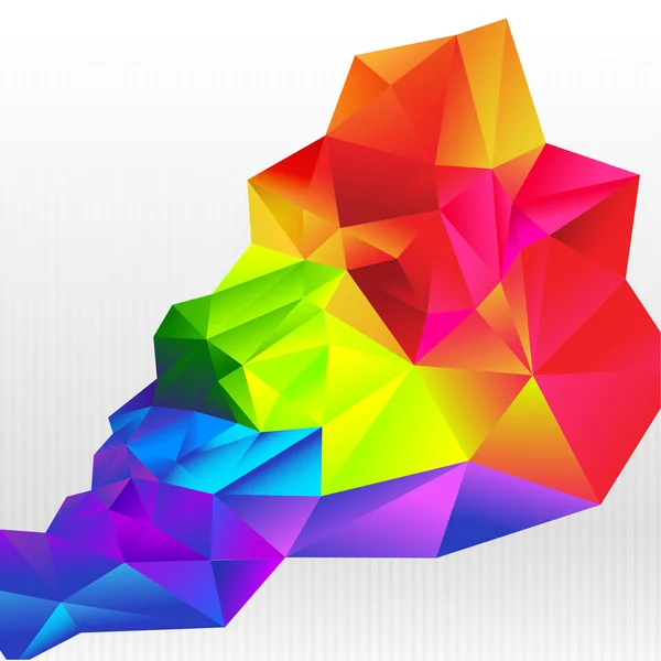 Abstract background colorful triangle polygonal element 004 — ストックベクタ