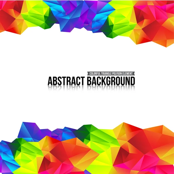 Abstract background colorful triangle polygonal element 006 — Stock Vector