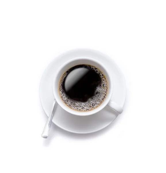 Изолированная чашка кофе на белом фоне — стоковое фото