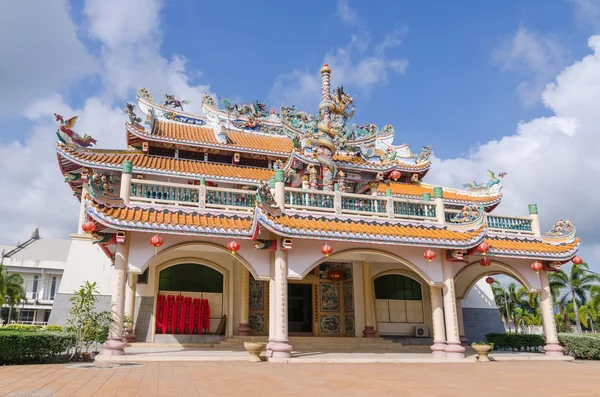 Oude chinese tempel openbare kunst in Pataya Thailand — Stockfoto