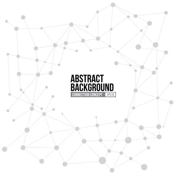 Bağlantı kavramı arka plan gri çizgi ve nokta öğesi